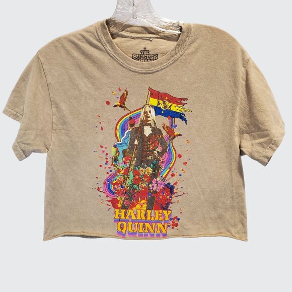 The Suicide Squad Tops - Harley Quinn Suicide Squad Graphic Crop T-Shirt Cotton Womens Casual Tee Small